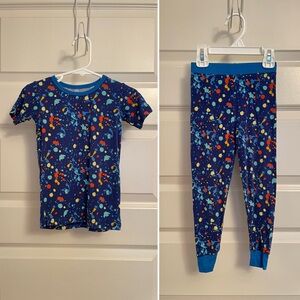 Little Sleepies blue paint party 2T